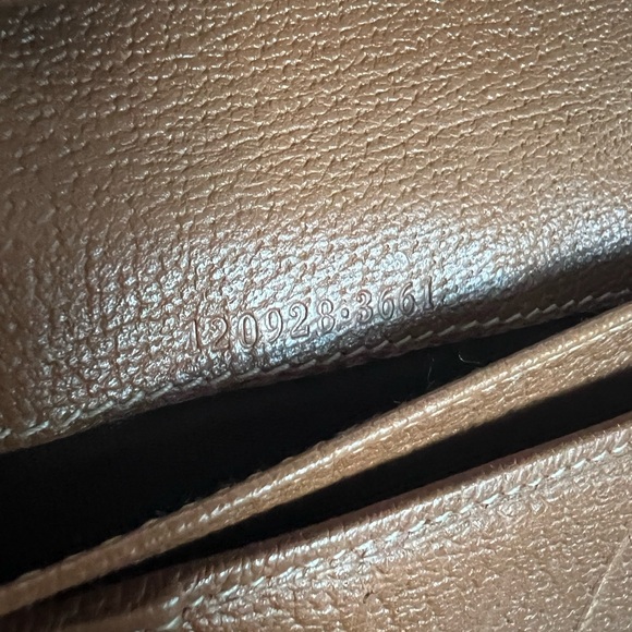 Gucci Monogram Leather and Canvas long wallet - Picture 9 of 12